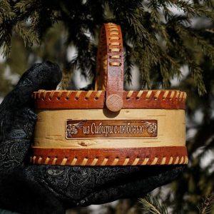 Корзинка из бересты 19*14*8,5 см — купить в Красноярске