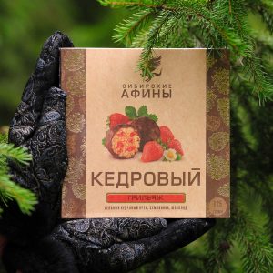 Кедровый грильяж с земляникой 125 гр — купить в Красноярске