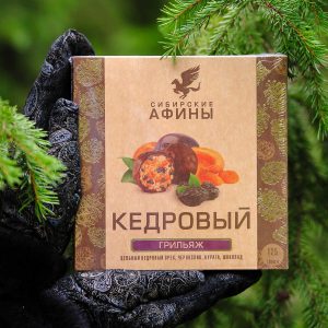 Кедровый грильяж с черносливом и курагой 125 гр — купить в Красноярске