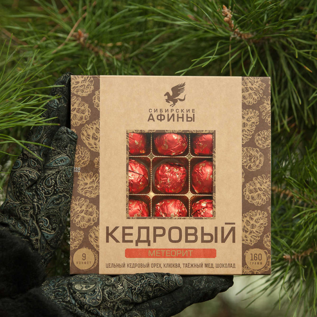 Кедровый грильяж "Метеорит с клюквой" 160 гр — купить в Красноярске