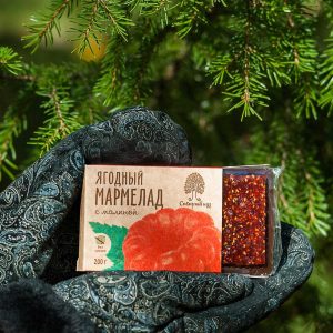 Ягодный мармелад с малиной 200 гр Сибирский Кедр