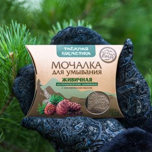 Мочалка для умывания "Живичная".