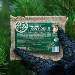 Мочалка "Сосновая" с органическим мылом