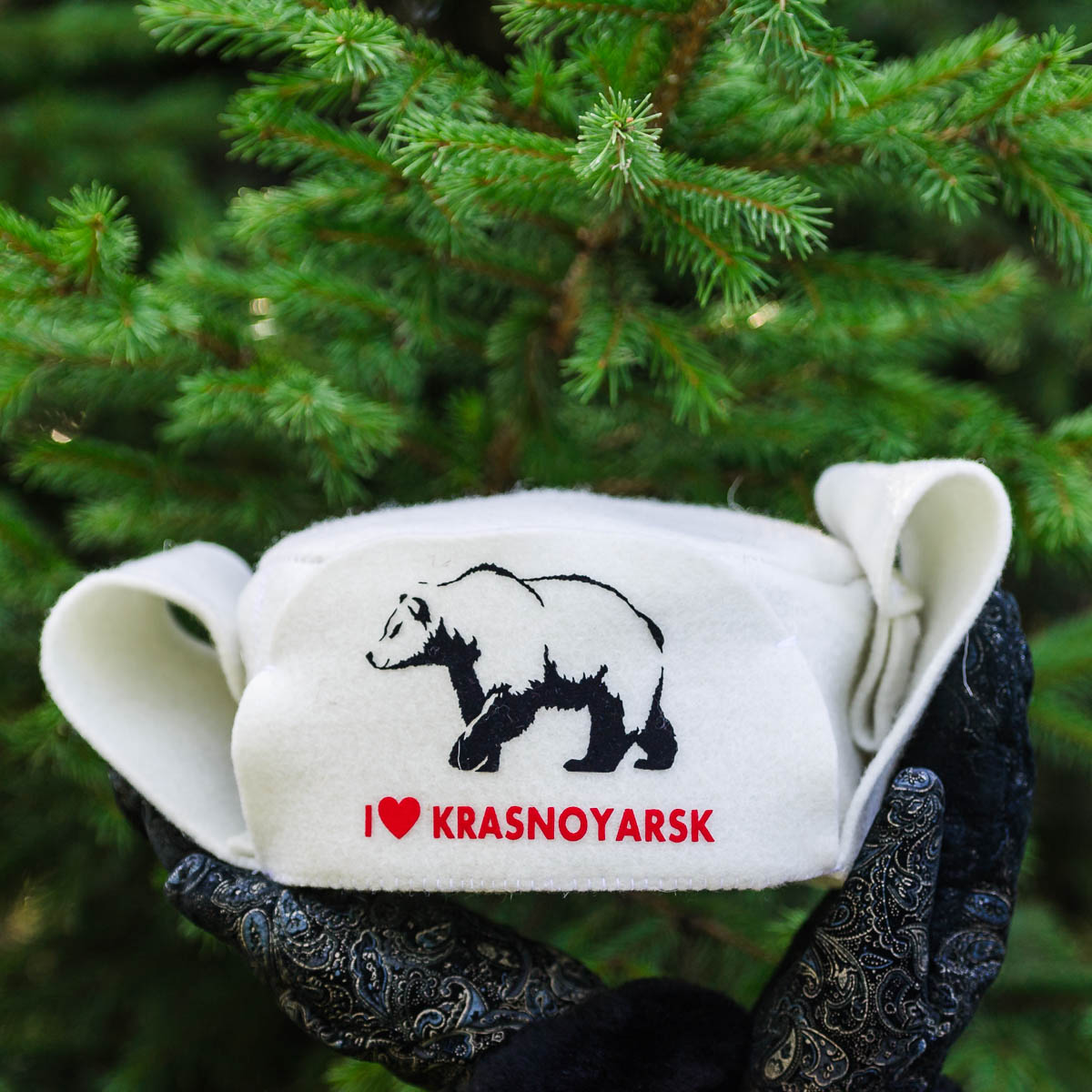 шапка ушанка я люблю Красноярск