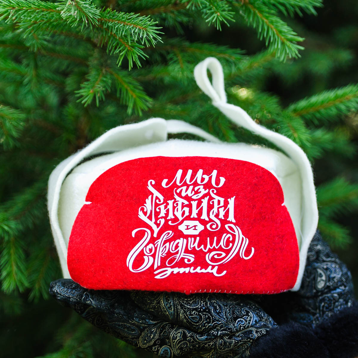шапка ушанка мы из Сибири