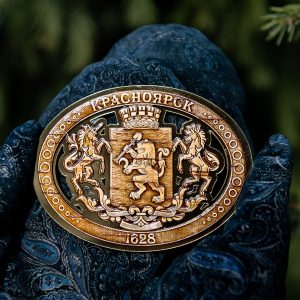 Сувенир магнит "Герб Красноярска 1628"