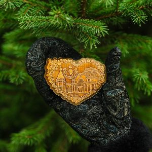 Сувенирный магнит коллаж Железнодорожный вокзал