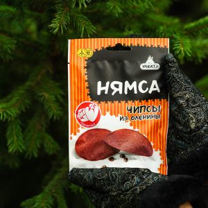 Чипсы "Нямса" из оленины пикантные