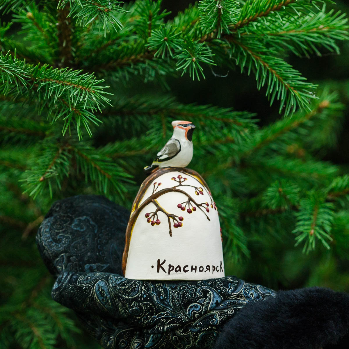 Колокольчик керамический "Свиристель"