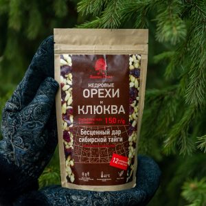 Кедровый орех с вяленой клюквой 150 г