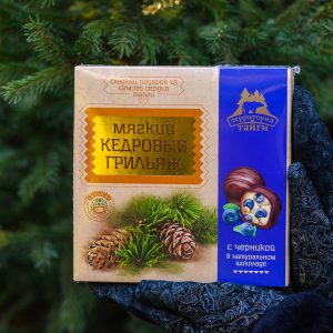 Мягкий кедровый грильяж с черникой 120 гр