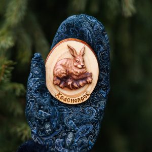 Магнит на холодильник, заяц
