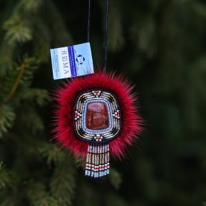 Подвеска оберег с камнем яшма