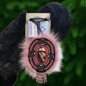Подвеска с камнем родонит