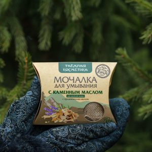 Мочалка для умывания С каменным маслом Алтын 60 гр