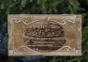 Ящик дерево состаренное Красноярский острог
