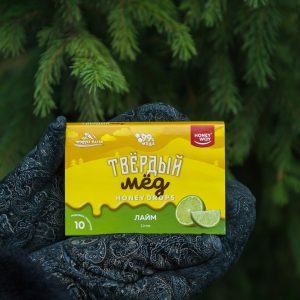 Леденцы карамель медовая Твёрдый мёд лайм 30 гр