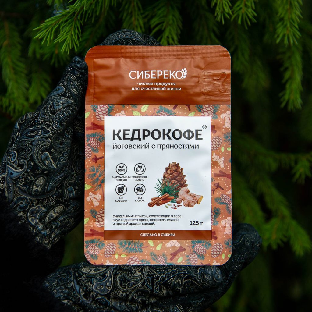 Кедрокофе Йоговский с пряностями Sibereco 125 г