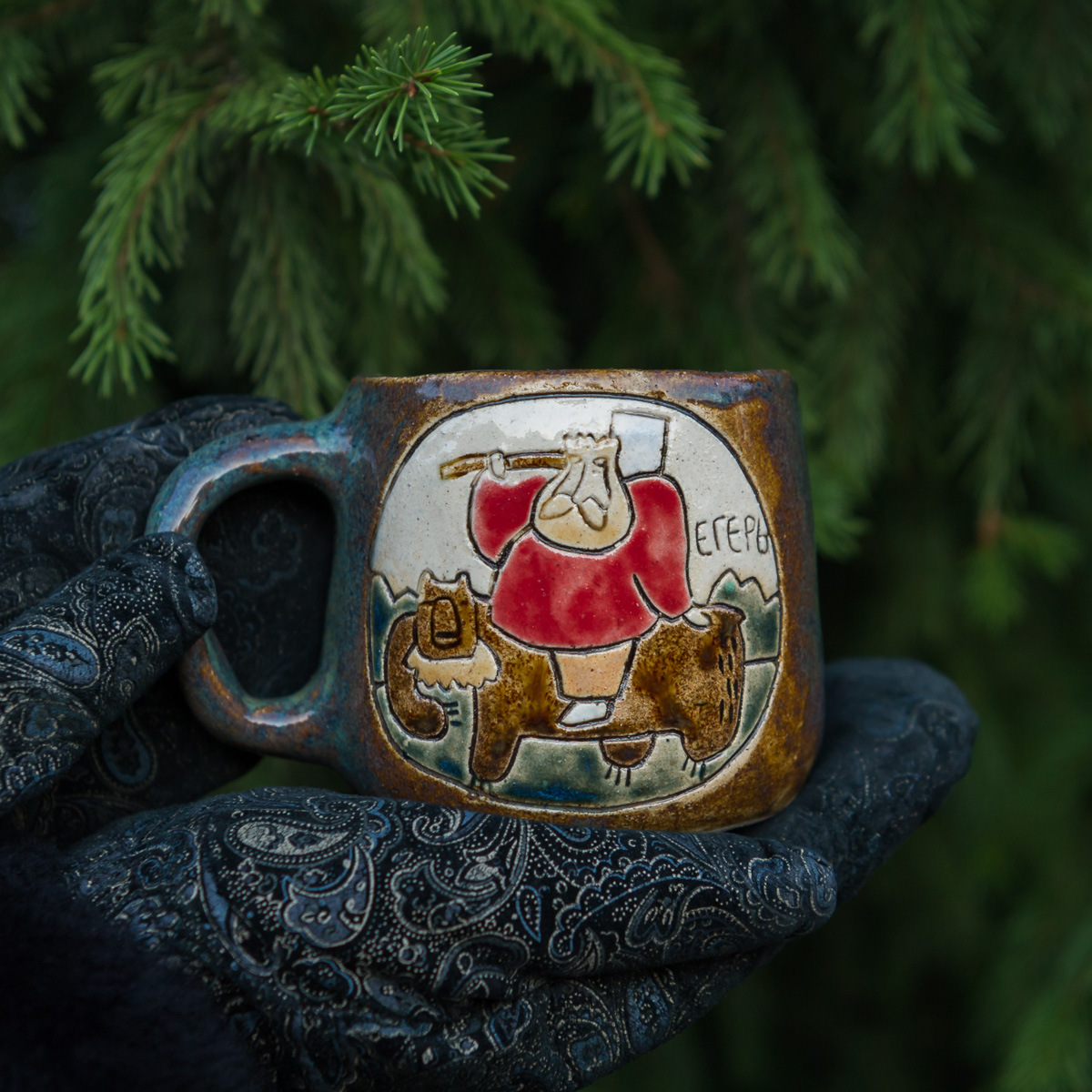 Кружка керамическая Егерь