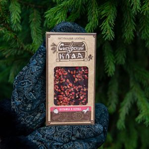 Шоколад горький Клубника и корица 100 гр