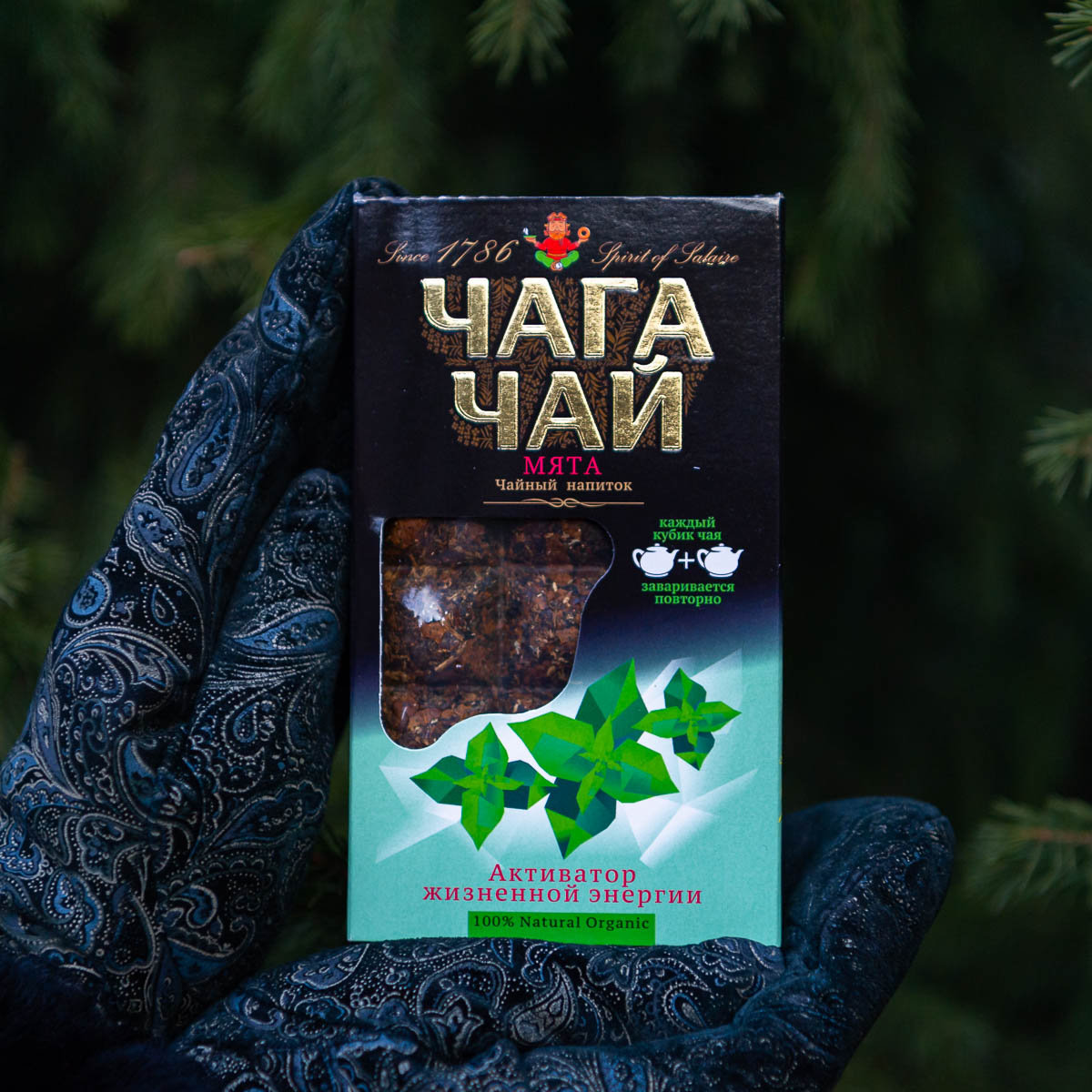Чага чай с мятой, 96 гр
