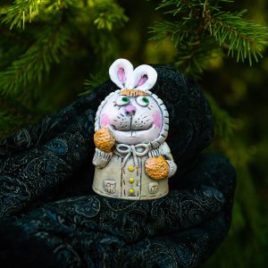 Колокольчик керамический Зайчик 3