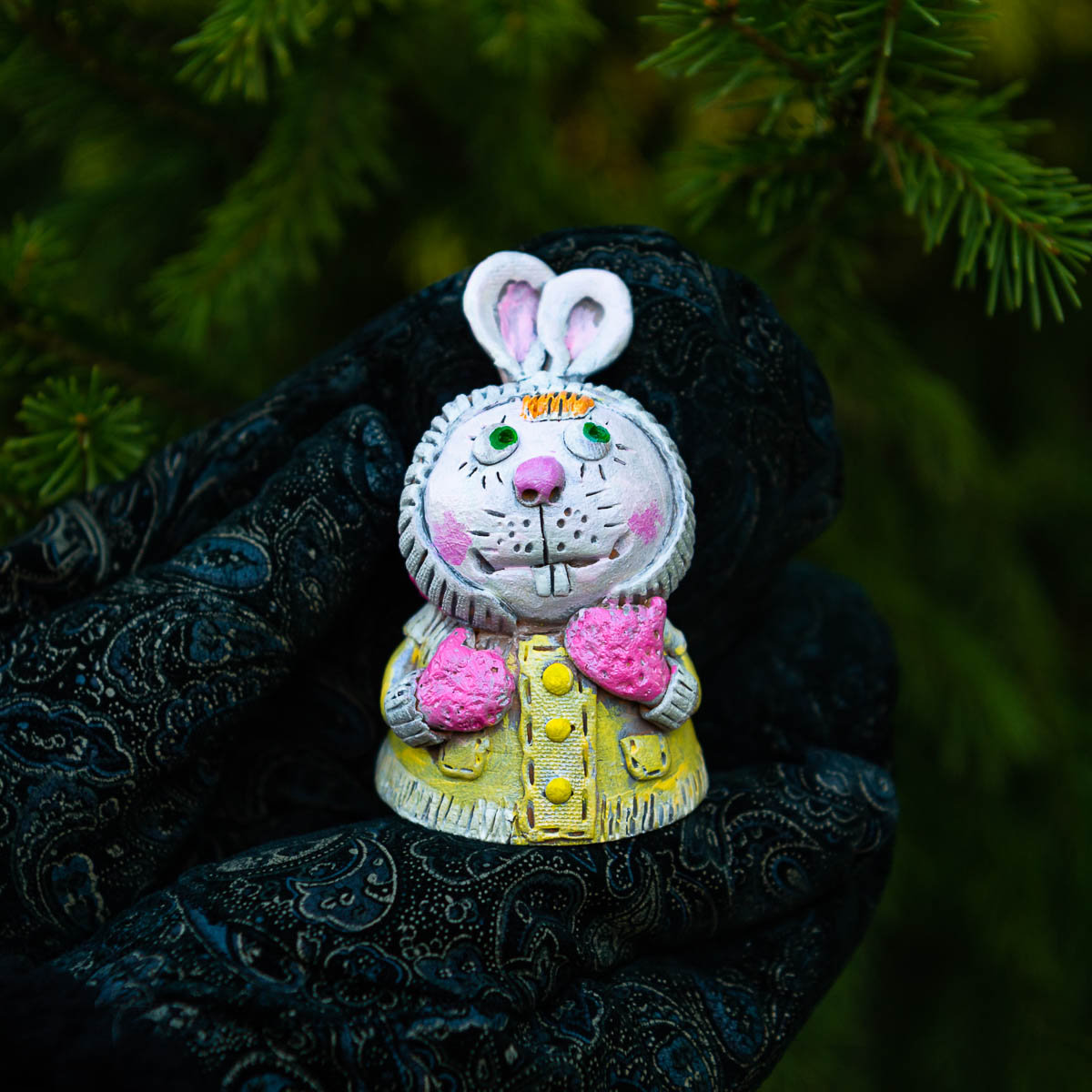 Колокольчик керамический Зайчик 7