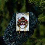 Авторская брошь из бисера Кокошник