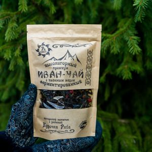 Иван чай с таёжным мёдом и рябиной Курочка ряба