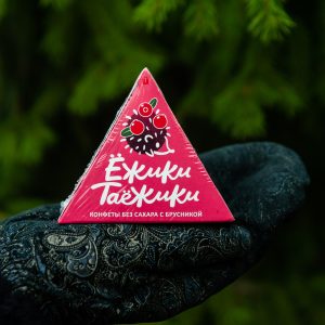 Ёжики таёжики без сахара с брусникой 95 гр