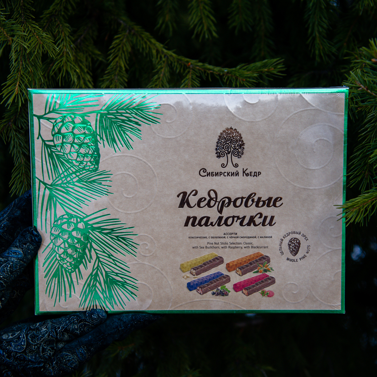 Кедровые палочки ассорти 190 гр
