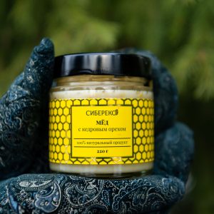 Мёд с кедровым орехом 220 г