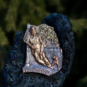 Магнит Красноярск дядя Вася, рельефный