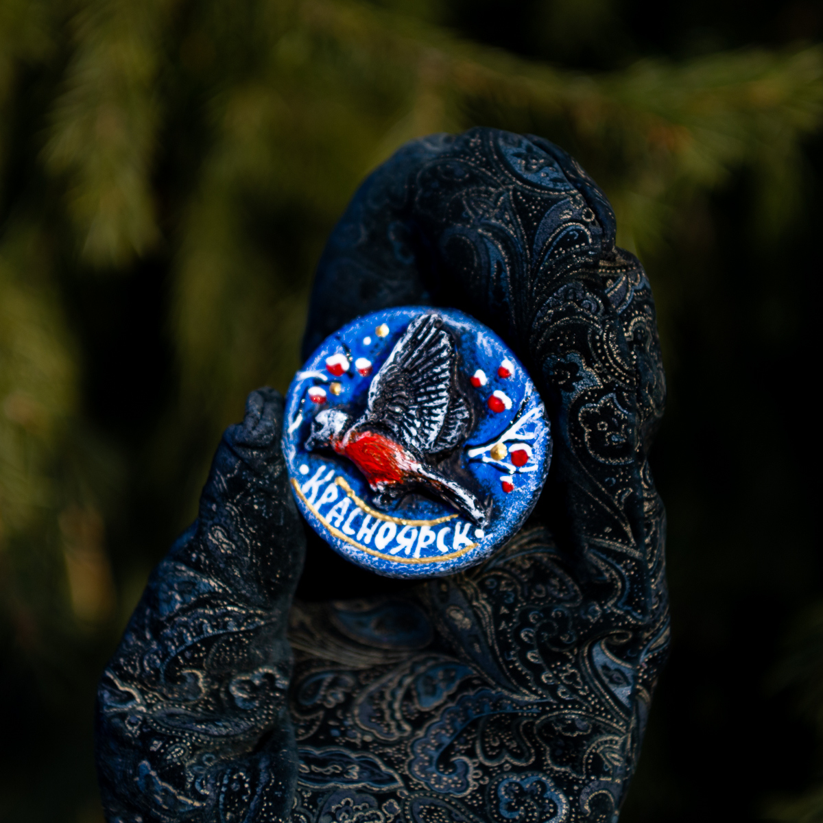 Магнит Снегирь 2