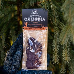 Оленина сыровяленая "Чипсы охотничьи с копчением" 70 гр