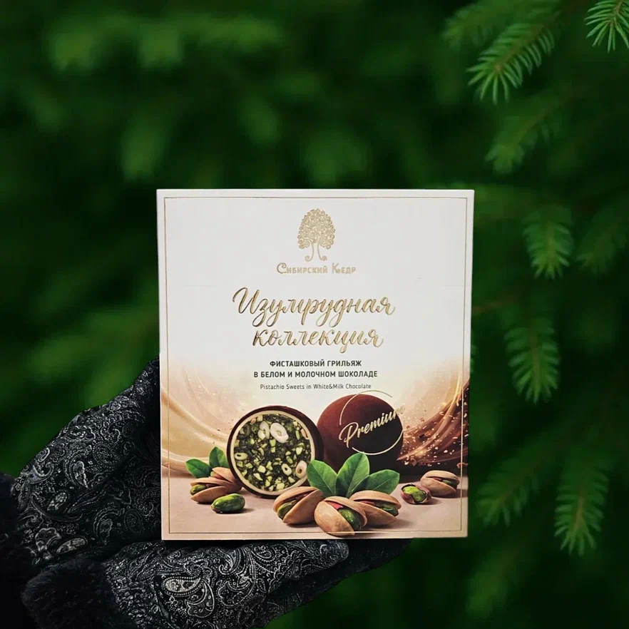 Грильяж фисташковый / Изумрудная коллекция /135 г