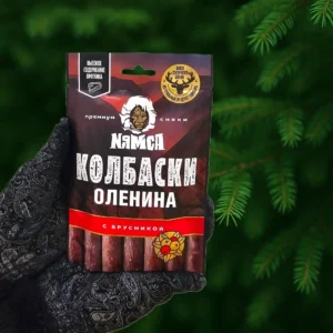 Колбаски Премиум Nямса из оленины с брусникой 60 гр