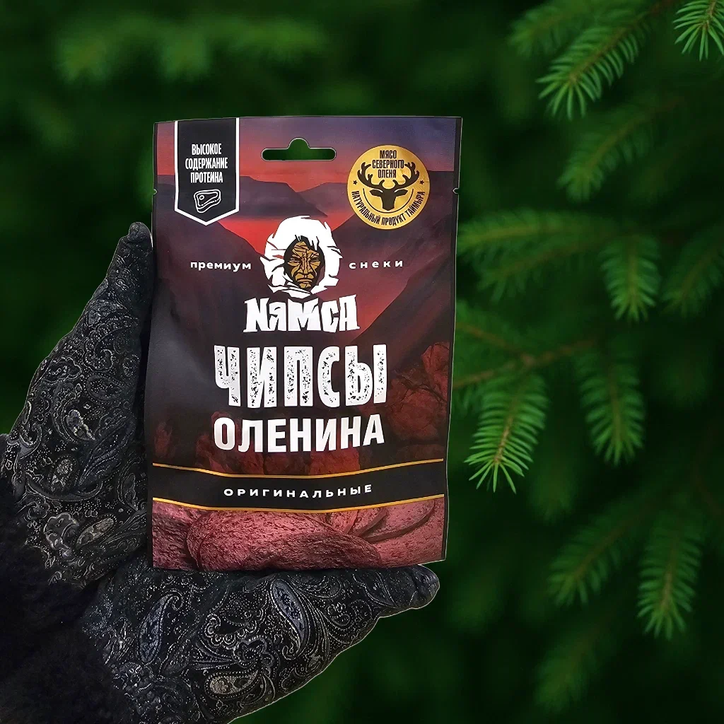 Чипсы Премиум Nямса из оленины оригинальные 20 гр